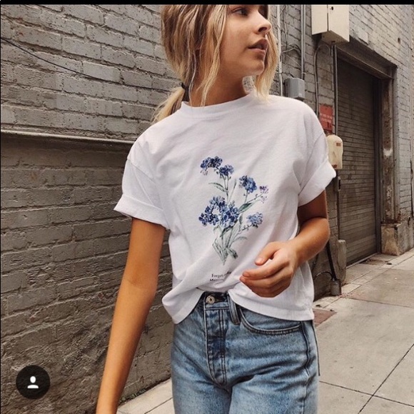 Brandy Melville Tops - Brandy Melville forget me not Aleena T-shirt